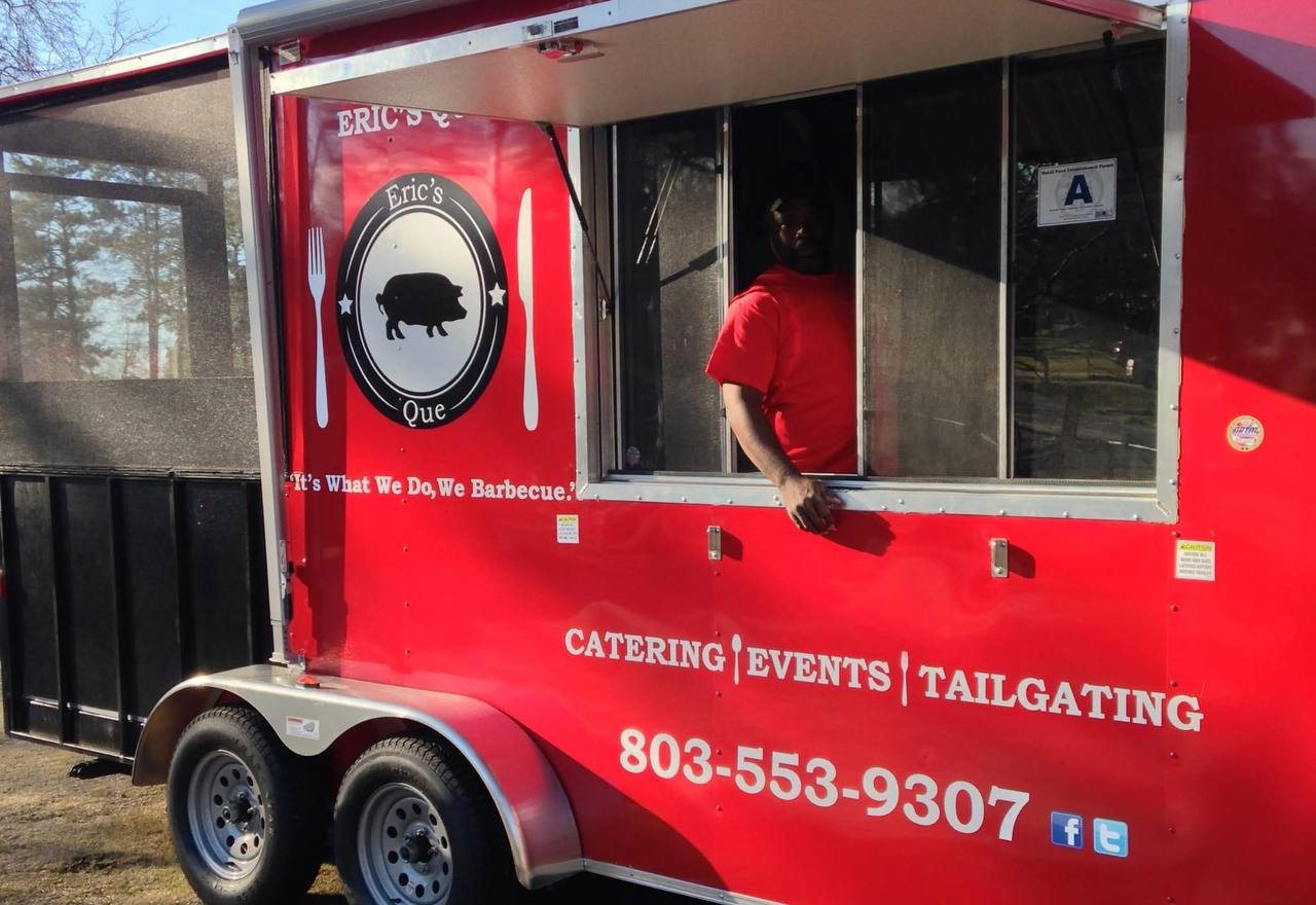 Eric's Que BBQ food truck in Columbia, SC